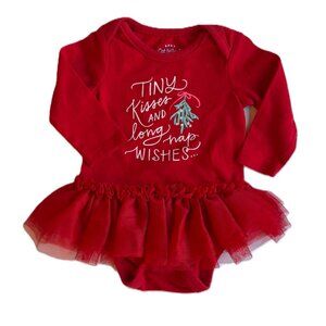 🌟$5 Add On | Baby Girl Christmas Bodysuit with Tutu